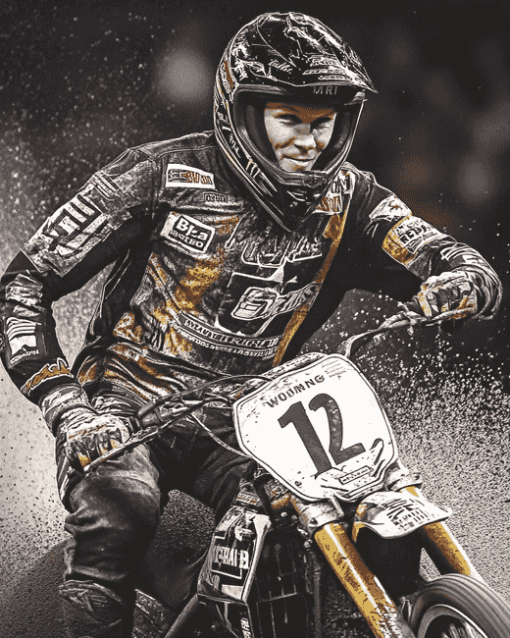 Speedway Legend Tai Woffinden Diamond Painting