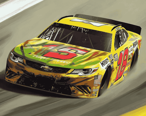 Speedy Kyle Busch Cars Diamond Painting