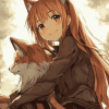 Spice and Wolf Anime Love Diamond Painting