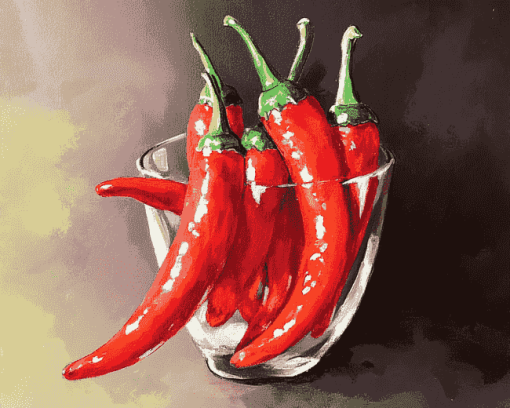 Spicy Chili Peppers Diamond Painting