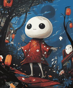 Spirited Kodama Fantasy Diamond Painting