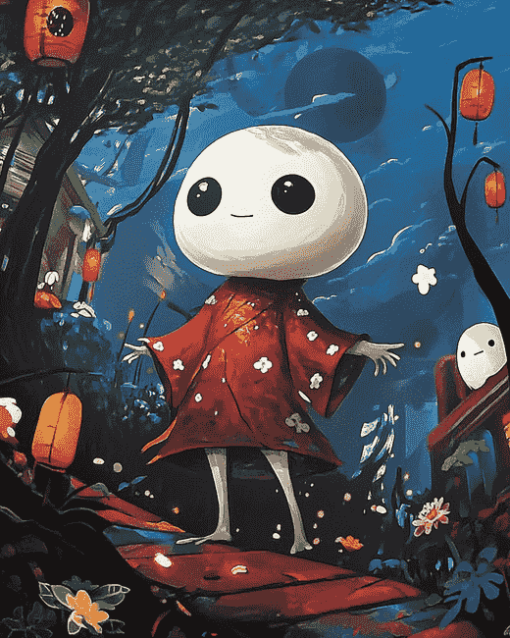 Spirited Kodama Fantasy Diamond Painting