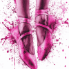 Splash Pink Ballet Shoe Diamond Painting