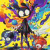 Splat Colorful Animation Diamond Painting