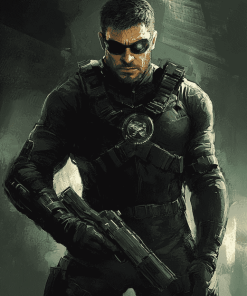 Splinter Cell Sam Fisher Action Diamond Painting