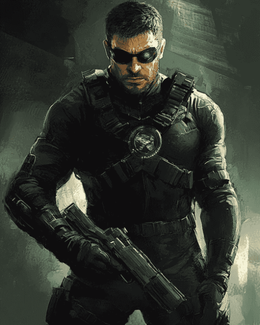 Splinter Cell Sam Fisher Action Diamond Painting