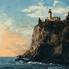 Split Rock Lighthouse Scenic View Diamond Painting