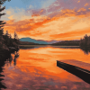 Squam Lake Sunset Diamond Painting