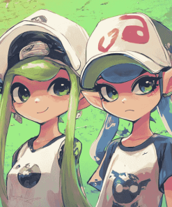 Squid Sisters Animation Diamond Painting