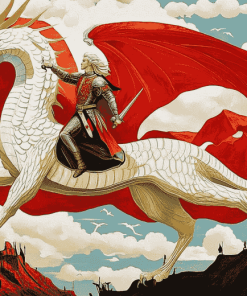 St George Dragon Fantasy Diamond Painting