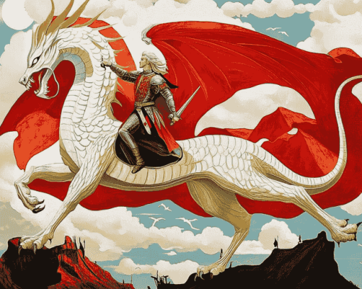 St George Dragon Fantasy Diamond Painting