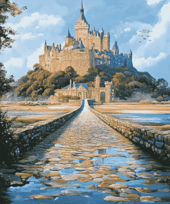 St Michaels Mount Mountain View Diamond Painting