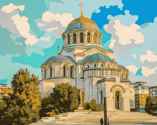 St Sava Cathedral Belgrade Diamond Painting