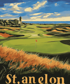 St. Andrews Golf Landscape Diamond Painting