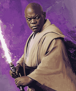 Star Wars Mace Windu Diamond Painting