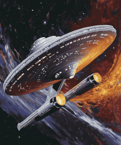 Starship NCC 1701 Star Trek Diamond Painting