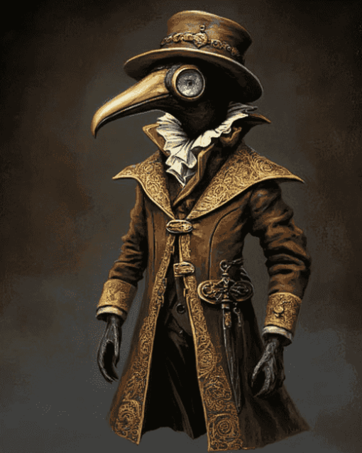 Steampunk Fantasy Plague Doctor Diamond Painting