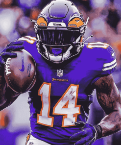 Stefon Diggs Football Diamond Painting