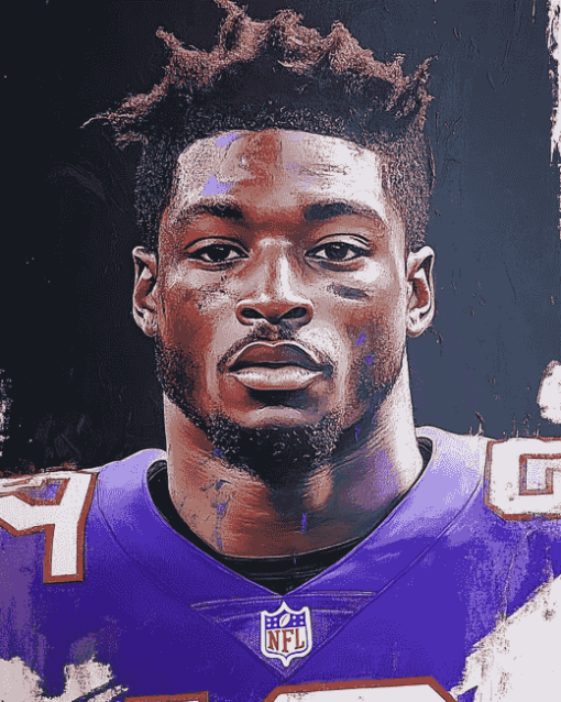 Stefon Diggs Football Star Diamond Painting