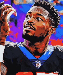 Stefon Diggs Sports Icon Diamond Painting