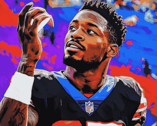 Stefon Diggs Sports Icon Diamond Painting