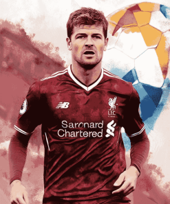 Steven Gerrard Aston Villa Legend Diamond Painting