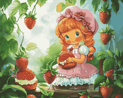 Strawberry Shortcake Classic Diamond Painting