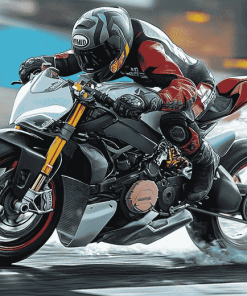 Streetfighter Motorcycle Engines Diamond Painting