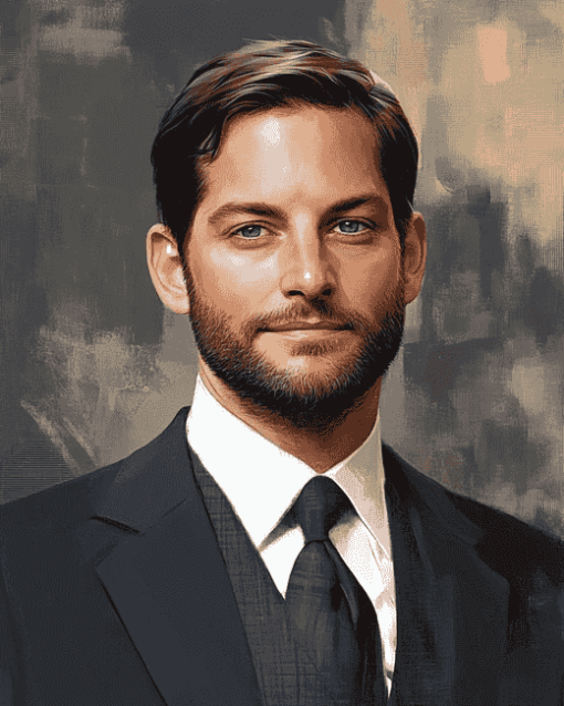 Stylish Tobey Maguire Celebrity Diamond Painting