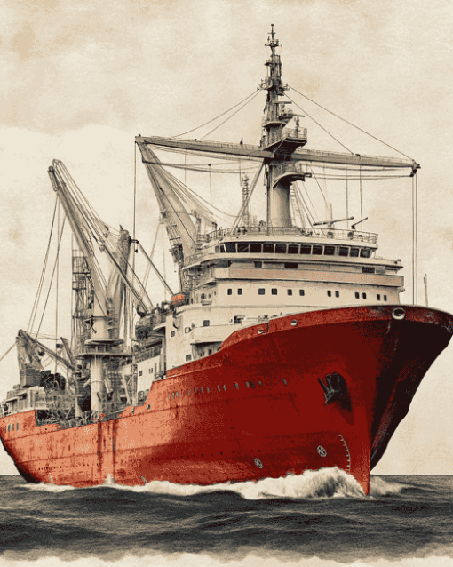 Subsea Engineering Ship Diamond Painting