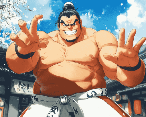 Sumo E Honda Anime Diamond Painting