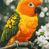 Sun Conure Parrot Diamond Painting