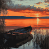 Sunset Over Lake Balaton Diamond Painting