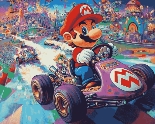 Super Mario Kart Fun Diamond Painting