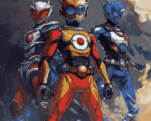 Super Sentai Hero Adventure Diamond Painting