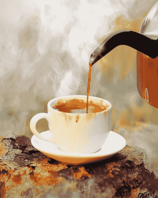 Swedish Boiled Coffee Scenic Diamond Painting