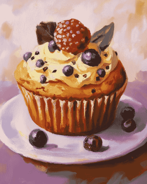 Sweet Muffin Dessert Diamond Painting