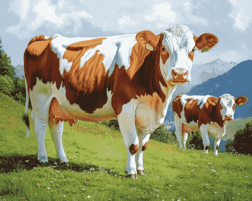 Swiss Simmental Calf Diamond Painting