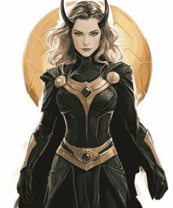 Sylvie Lady Loki Marvel Painting