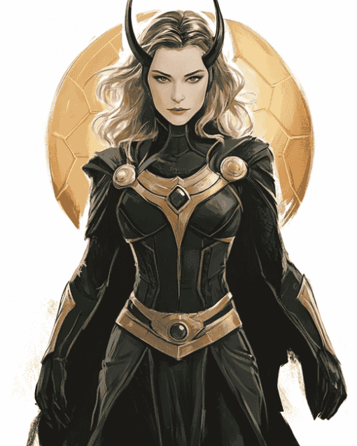 Sylvie Lady Loki Marvel Painting