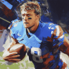 T J Hockenson Football Legend Diamond Painting