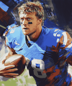 T J Hockenson Football Legend Diamond Painting