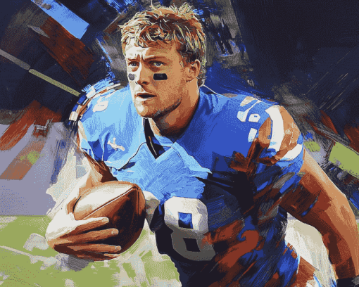 T J Hockenson Football Legend Diamond Painting