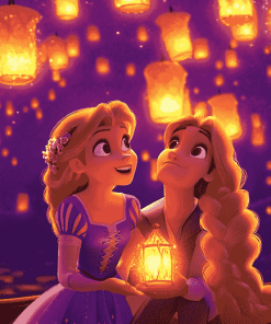 Tangled Disney Lanterns Diamond Painting