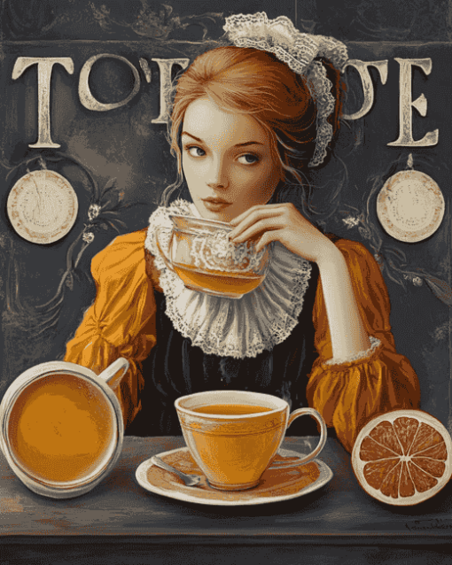 Tea Time Diamond Painting