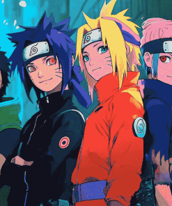 Team 7 Naruto Anime Diamond Painting