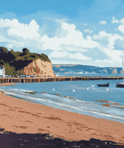 Teignmouth Seascape Diamond Painting