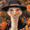 Terry Pratchett Ostriches Diamond Painting