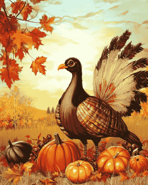 Thanksgiving Ceremony Illustration Diamond Painting