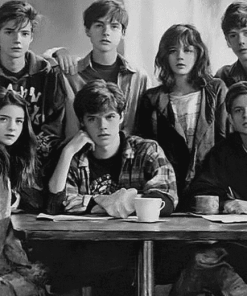 The Breakfast Club in Black and White Diamond Painting